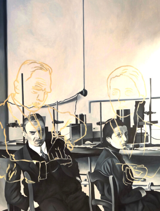 Kernspaltung – Lise Meitner und Otto Hahn im Labor